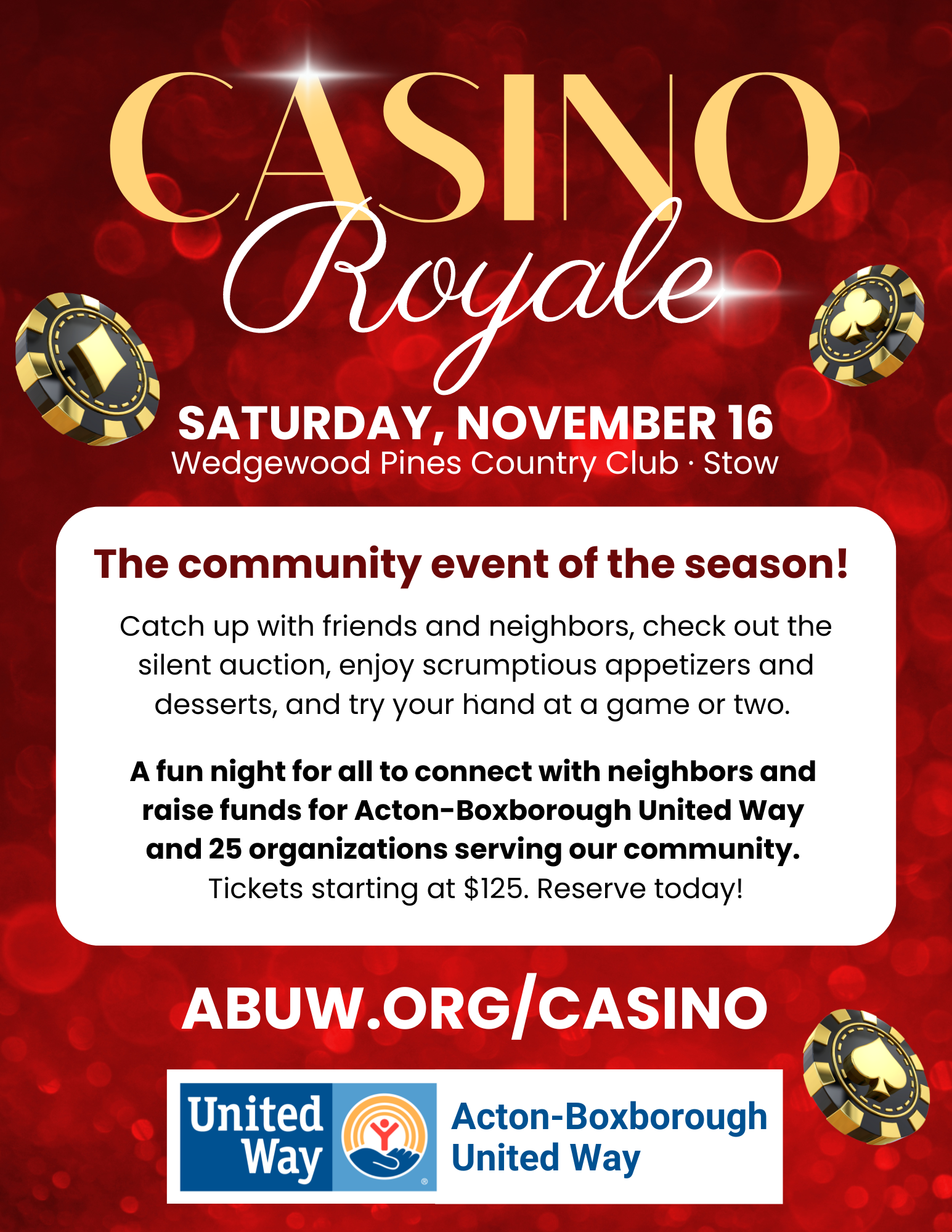 casino royale invite, join us on november 16